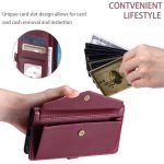 Brieftasche Leder-Telefonhülle mit mehreren Kartenfächern, For iPhone 16e, For iPhone 16 Pro Max, For iPhone 16 Pro, For iPhone 16 Plus – Bild 7