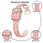 Silikon-Uhrenarmband mit Schmetterlingsschnalle im englischen Buchstabenstil, For Apple Watch Series 7 41mm, For Apple Watch Series 7 45mm – Bild 4