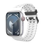 Ocean Silikon-Uhrenarmband mit zweireihigem Loch, For Apple Watch Series 7 45mm, For Apple Watch SE 44mm, For Apple Watch Series 6 44mm
