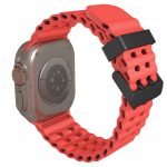 Ocean Silikon-Uhrenarmband mit zweireihigem Loch, For Apple Watch Ultra 49mm, For Apple Watch Series 8 45mm, For Apple Watch SE 2022 44mm – Bild 5
