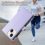 Rhombic Reißverschluss Brieftasche Leder Handyhülle, For iPhone 15 Pro Max, For iPhone 15 Pro, For iPhone 15 Plus, For iPhone 15 – Bild 7