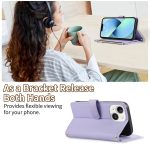 Rhombic Reißverschluss Brieftasche Leder Handyhülle, For iPhone 14 Plus, For iPhone 14, For iPhone 14 Pro, For iPhone 14 Pro Max – Bild 7