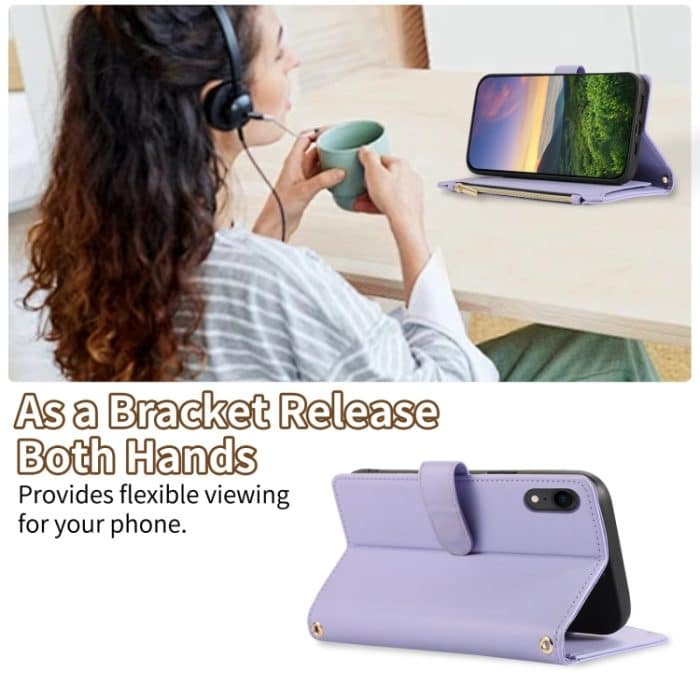 Rhombic Reißverschluss Brieftasche Leder Handyhülle, For iPhone 7 / 8 / SE 2022, For iPhone 13 Pro Max, For iPhone 13 Pro, For iPhone 13 – Bild 7