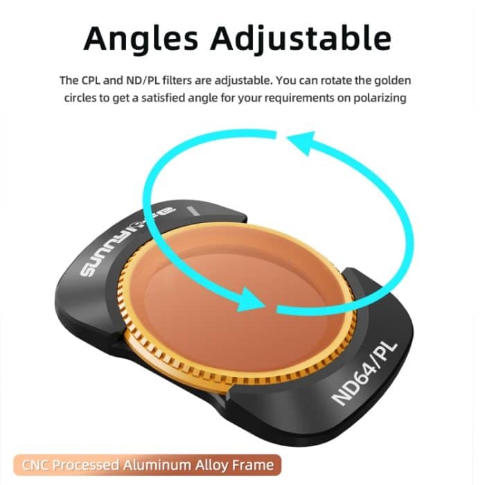 Für DJI Osmo Pocket 3 Sunnylife Kameraobjektivfilter, MCUV, ND8, ND16, ND32, ND64, CPL, ND8PL, ND16PL, ND32PL, ND64PL, 3 in 1 CPL ND8 ND16, 4 in 1 ND8-64, 4 in 1 ND8-64PL, 4 in 1 UV CPL ND32 ND64, 6 in 1 UV CPL ND8-64 – Bild 3