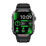 G45 2,01-Zoll-Bildschirm, Silikonarmband, 10 m wasserdichte Smartwatch, unterstützt Taschenlampe / Bluetooth-Anruf / HRV – Bild 2