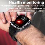 G45 2,01-Zoll-Bildschirm, Silikonarmband, 10 m wasserdichte Smartwatch, unterstützt Taschenlampe / Bluetooth-Anruf / HRV – Bild 13