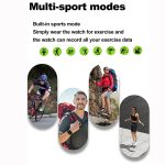 G45 2,01-Zoll-Bildschirm, Silikonarmband, 10 m wasserdichte Smartwatch, unterstützt Taschenlampe / Bluetooth-Anruf / HRV – Bild 9