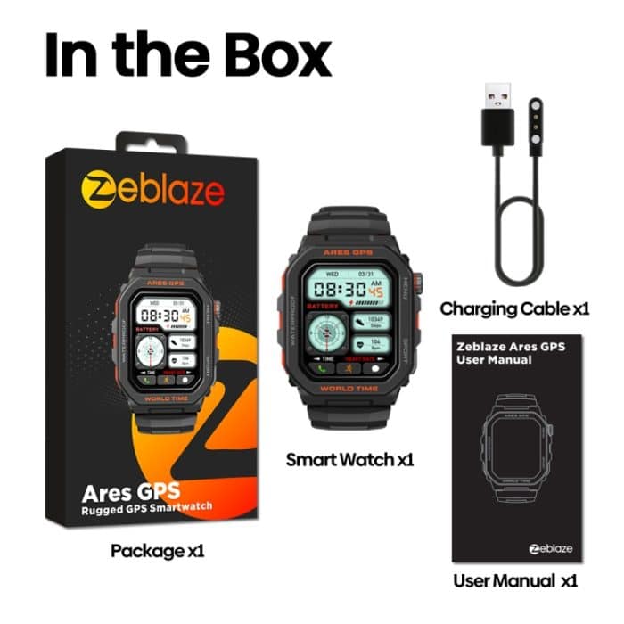 Zeblaze Ares GPS Robuste GPS-Smartwatch, unterstützt Herzfrequenz/Pulsoxy-Blutsauerstoff – Bild 12