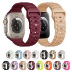 Silikon-Uhrenarmband mit drei Perlen und Schnalle, For Apple Watch Series 3 42mm – Bild 2