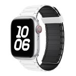 Magnetisches Silikon-Uhrenarmband mit drei Perlen, For Apple Watch Series 3 38mm