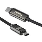 Hoco U137 USB-C / Typ-C zu USB-C / Typ-C Linie 60W Lade Datenkabel mit Display – Bild 3