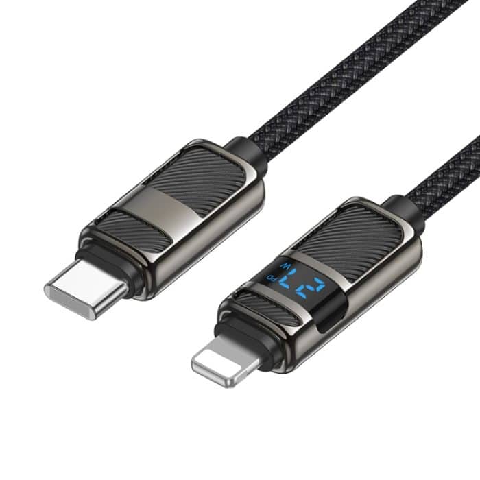 EDA007012101A.jpg Hoco U137 USB-C / Typ-C zu 8 Pin Line PD Ladedatenkabel mit Display – Bild 1