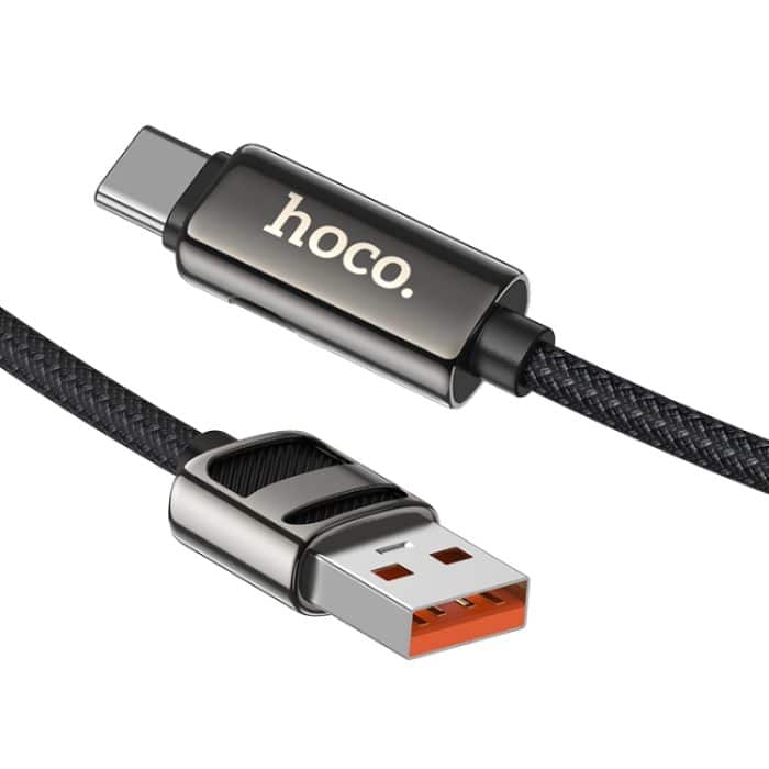 Hoco U137 USB zu USB-C / Typ-C 5A Line Ladedatenkabel mit Display – Bild 3