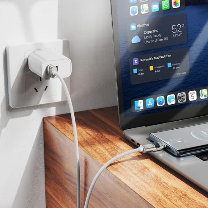 Hoco U137 USB zu USB-C / Typ-C 5A Line Ladedatenkabel mit Display – Bild 7