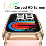 CY22 1,47 Zoll Silikonarmband IP67 wasserdichte Smartwatch, unterstützt Herzfrequenz/Blutdruck – Bild 2