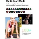 CY22 1,47 Zoll Silikonarmband IP67 wasserdichte Smartwatch, unterstützt Herzfrequenz/Blutdruck – Bild 4