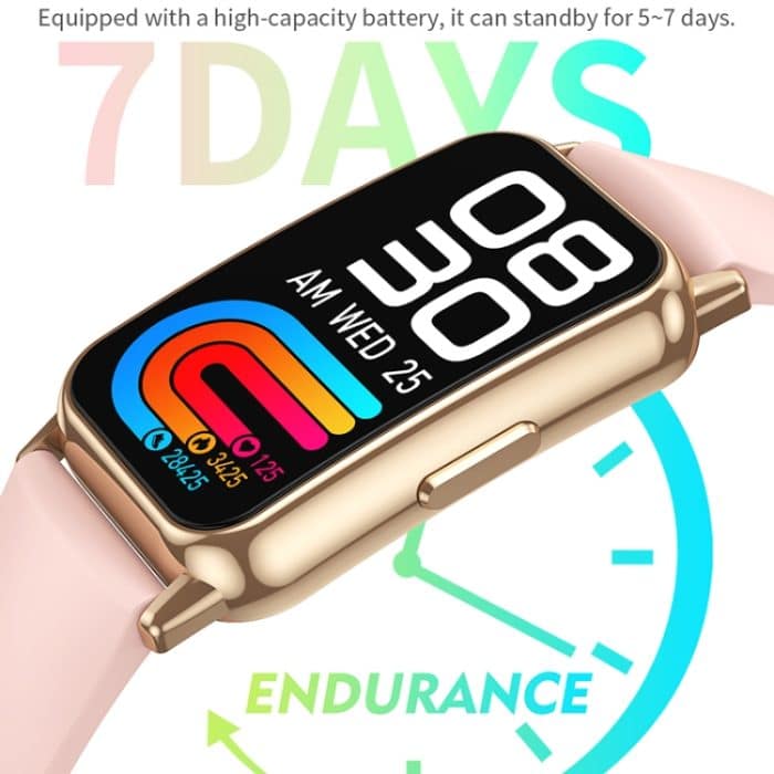 CY22 1,47 Zoll Silikonarmband IP67 wasserdichte Smartwatch, unterstützt Herzfrequenz/Blutdruck – Bild 10