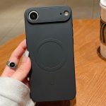 Einfarbige magnetische MagSafe-Telefonhülle aus flüssigem Silikon, For iPhone 16 Pro Max