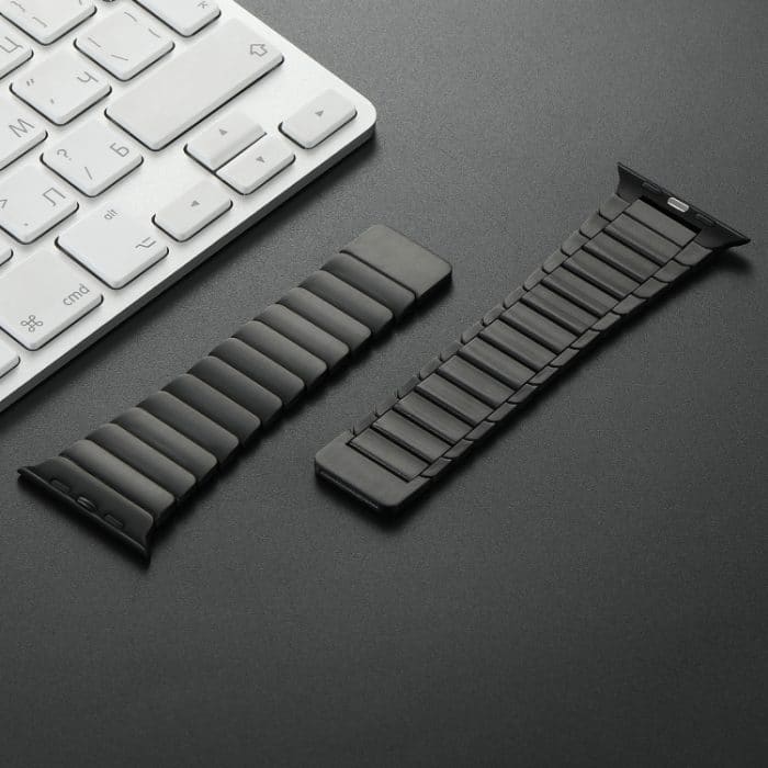 Magnetisches Uhrenarmband aus Edelstahl mit einer Perle, For Apple Watch Series 7 41mm, For Apple Watch Series 7 45mm, For Apple Watch SE 40mm, For Apple Watch SE 44mm, For Apple Watch Series 6 40mm, For Apple Watch Series 6 44mm... – Bild 5