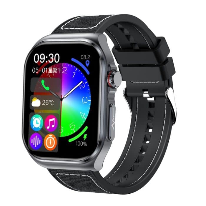 ET585 2,04 Zoll Nylonarmband IP68 wasserdichte Smartwatch, unterstützt EKG-/Blutzusammensetzungsmessung – Bild 1