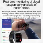 ET585 2,04 Zoll Nylonarmband IP68 wasserdichte Smartwatch, unterstützt EKG-/Blutzusammensetzungsmessung – Bild 8