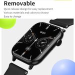 HD15 1,75 Zoll Silikonarmband IP68 wasserdichte Smartwatch, unterstützt sitzende Erinnerung/Schlafüberwachung – Bild 4
