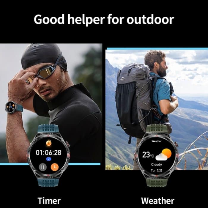 HT28 1,85 Zoll Silikonarmband IP68 wasserdichte Smartwatch, unterstützt sitzende Erinnerung/Schlafüberwachung – Bild 9