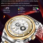 KC83 1,43 Zoll 1ATM wasserdichte Smart Watch, unterstützt Bewegungserinnerung / Schlafüberwachung – Bild 2