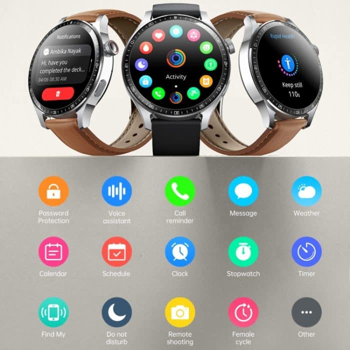 JOYROOM JR-FC2 Pro Classic Series Smart Watch, 1,46-Zoll-Bildschirm, unterstützt BT-Anrufe/Herzfrequenz/Blutsauerstoff – Bild 10