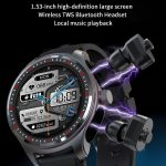 LC19 1,53 Zoll 2-in-1 Bluetooth-Kopfhörer IP67 wasserdichte Smartwatch, unterstützt Schlafüberwachung – Bild 2