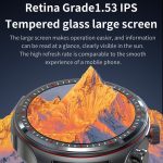 LC19 1,53 Zoll 2-in-1 Bluetooth-Kopfhörer IP67 wasserdichte Smartwatch, unterstützt Schlafüberwachung – Bild 6