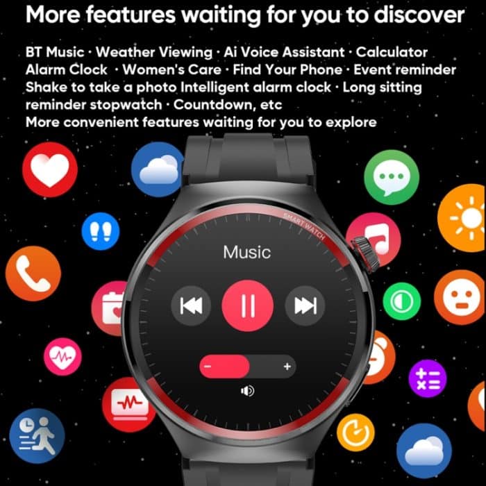 MT78 1,43 Zoll IP67 wasserdichte Smartwatch, unterstützt Schlafüberwachung – Bild 11