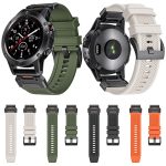 Uhrenarmband aus Gummi mit Stahlschnalle und Schnellverschluss, For Garmin Fenix 7X, For Garmin Fenix 7 – Bild 2