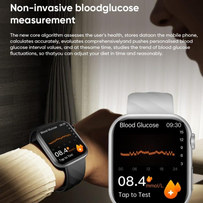 MT500 1,97 Zoll IP67 wasserdichte Smart Watch, unterstützt Elektrokardiogramm / Temperaturmessung – Bild 5