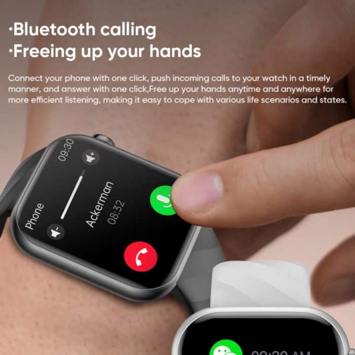 MT500 1,97 Zoll IP67 wasserdichte Smart Watch, unterstützt Elektrokardiogramm / Temperaturmessung – Bild 8