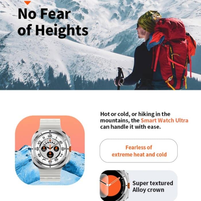 W7 1,43 Zoll IP68 wasserdichte Smart Watch, unterstützt sitzende Erinnerung / Schlafüberwachung – Bild 5