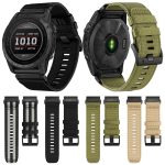 Uhrenarmband aus Nylon und Canvas mit Schnellverschluss, For Garmin Fenix 7X, For Garmin Fenix 7 – Bild 2