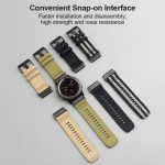 Uhrenarmband aus Nylon und Canvas mit Schnellverschluss, For Garmin Fenix 7X, For Garmin Fenix 7 – Bild 3