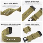 Uhrenarmband aus Nylon und Canvas mit Schnellverschluss, For Garmin Fenix 7X, For Garmin Fenix 7 – Bild 4