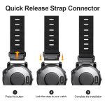 Uhrenarmband aus Nylon und Canvas mit Schnellverschluss, For Garmin Fenix 7X, For Garmin Fenix 7 – Bild 5