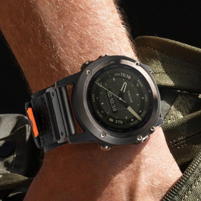 Uhrenarmband mit Schnellverschluss und Nylonschlaufe und Klettverschluss, For Garmin Fenix 7X, For Garmin Fenix 7 – Bild 6