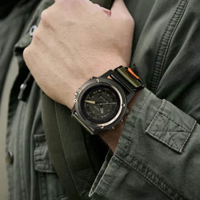 Uhrenarmband mit Schnellverschluss und Nylonschlaufe und Klettverschluss, For Garmin Fenix 7X, For Garmin Fenix 7 – Bild 7