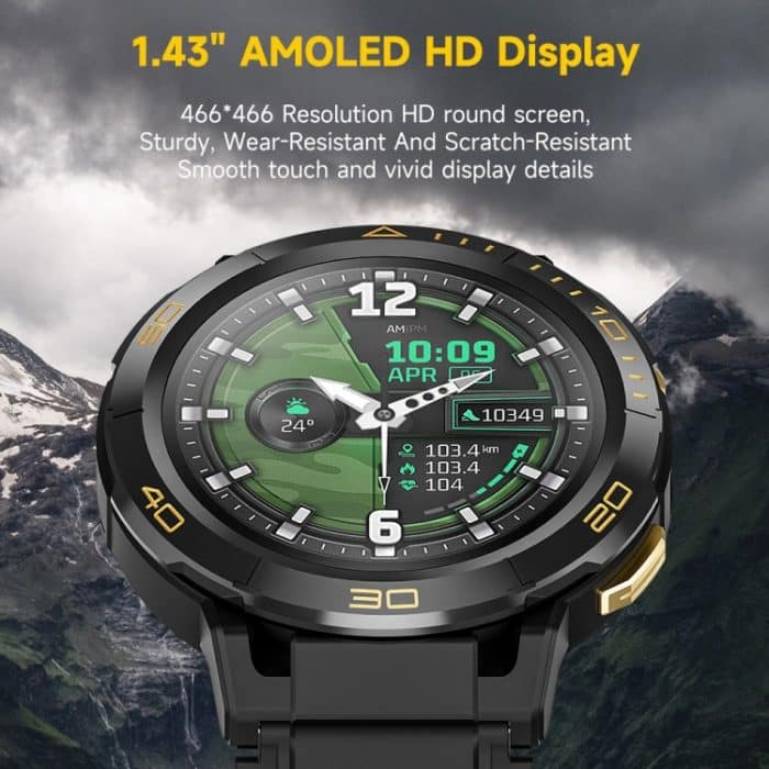 LEMFO Z1 1,43 Zoll AMOLED-Bildschirm Smart Watch, 4G Netzwerk Android 8.1, 4GB+64GB, eurasische Version, 4GB+64GB – Bild 6