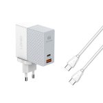 LDNIO A2620C PD3.0 65W USB-Netzteil Reiseladegerät mit Typ-C-auf-Typ-C-Kabel