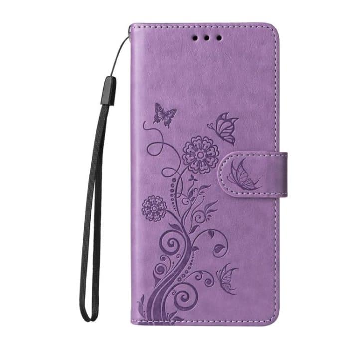 Handyhülle aus Leder mit Schmetterlings- und Blumenprägung, For iPhone 16e, For iPhone 16 Pro Max, For iPhone 16 Pro, For iPhone 16 Plus – Bild 2