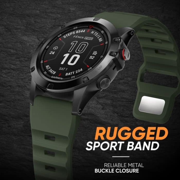 Rough Style Silikon-Uhrenarmband mit Schnellverschluss, For Garmin Fenix 7X / 7X Pro – Bild 3