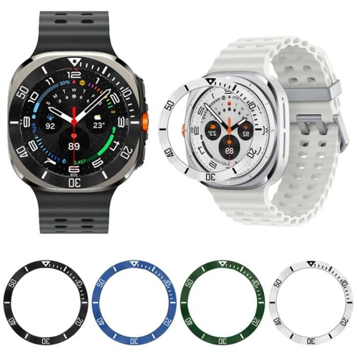 Stil B Smart Watch Zifferblatt Edelstahl Lünette Ring Abdeckung, For Samsung Galaxy Watch Ultra 47mm – Bild 2