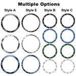 Stil E Smart Watch Zifferblatt Edelstahl Lünette Ringabdeckung, For Samsung Galaxy Watch Ultra 47mm, For Samsung Galaxy Watch 7 44mm, For Samsung Galaxy Watch 7 40mm – Bild 3