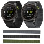 Uhrenarmband aus gestricktem Nylon mit Klettverschluss, For Garmin Fenix 8 AMOLED 51mm, For Garmin Fenix 8 AMOLED 47mm, For Garmin Fenix 8 AMOLED 43mm – Bild 2