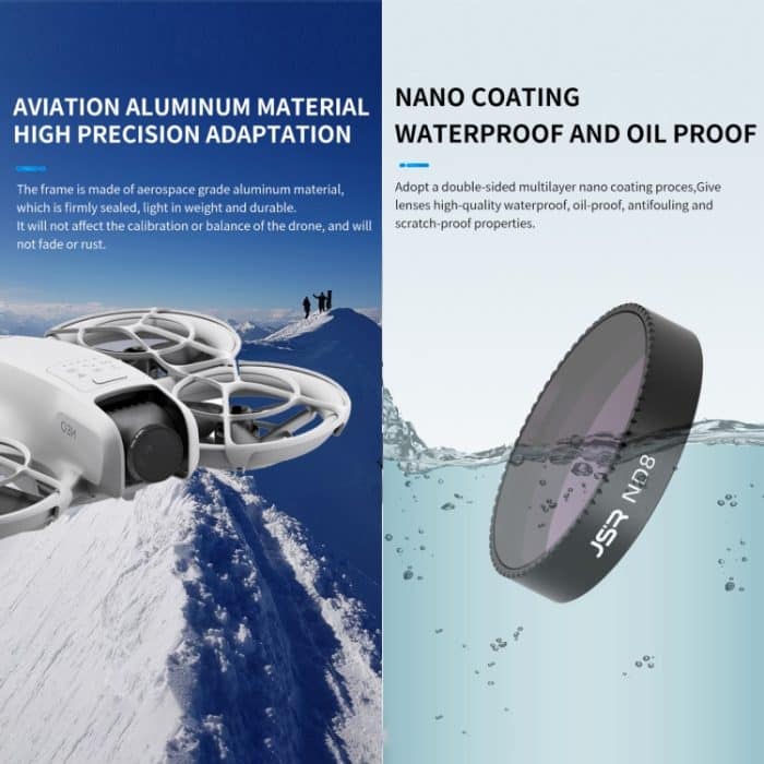 Für Drohnen-Objektivfilter der DJI Neo JSR KB-Serie, MCUV, CPL, ND8, ND16, ND32, ND64, ND8PL, ND16PL, ND32PL, ND64PL, NIGHT, STAR, Black Mist 1/4, Streak Drawing Blue, 3 in 1 CPL ND8/16, 4 in 1 CPL ND8 Brushed Black Mist, 4 in 1 ND8-64... – Bild 3